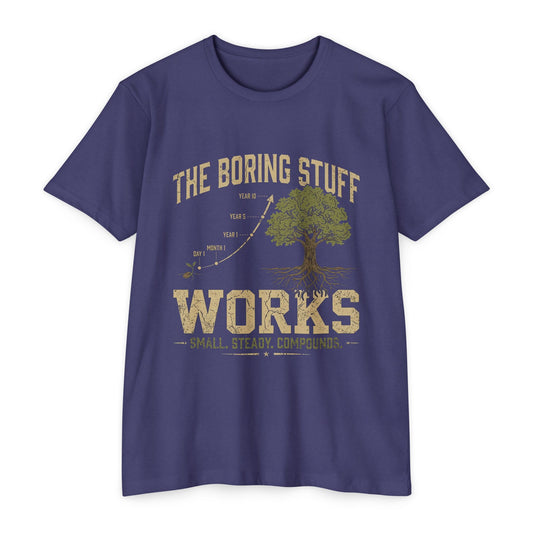 The Boring Stuff Works T-Shirt — Motivational STEM Programming Tee