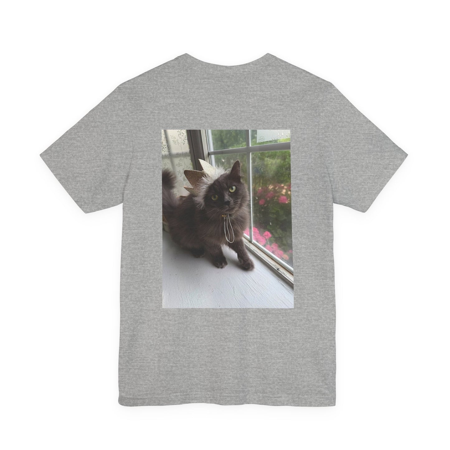 I  Cats T‑Shirt — Photo Back Pet Tee