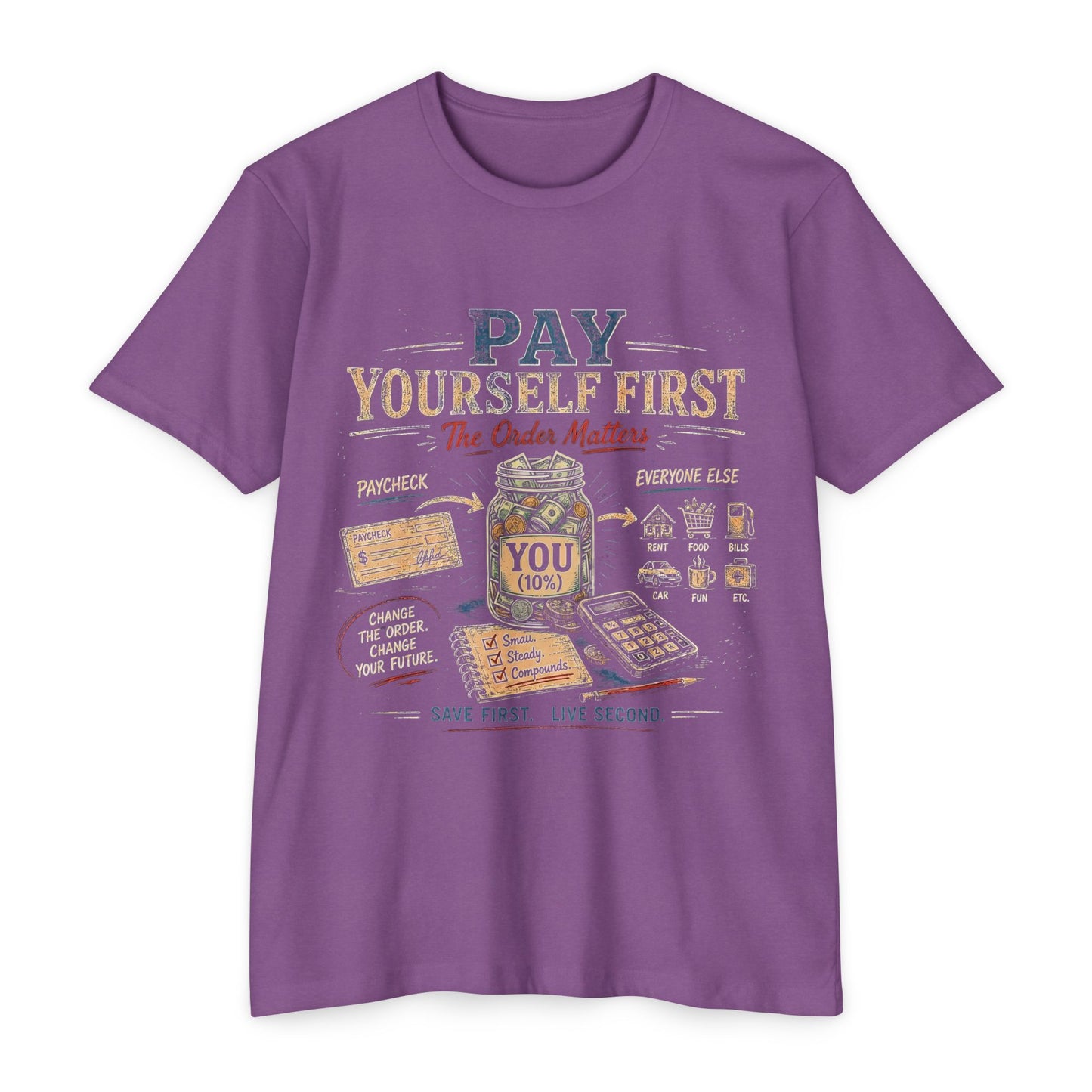 Pay Yourself First T-Shirt — Personal Finance Savings Graphic Tee