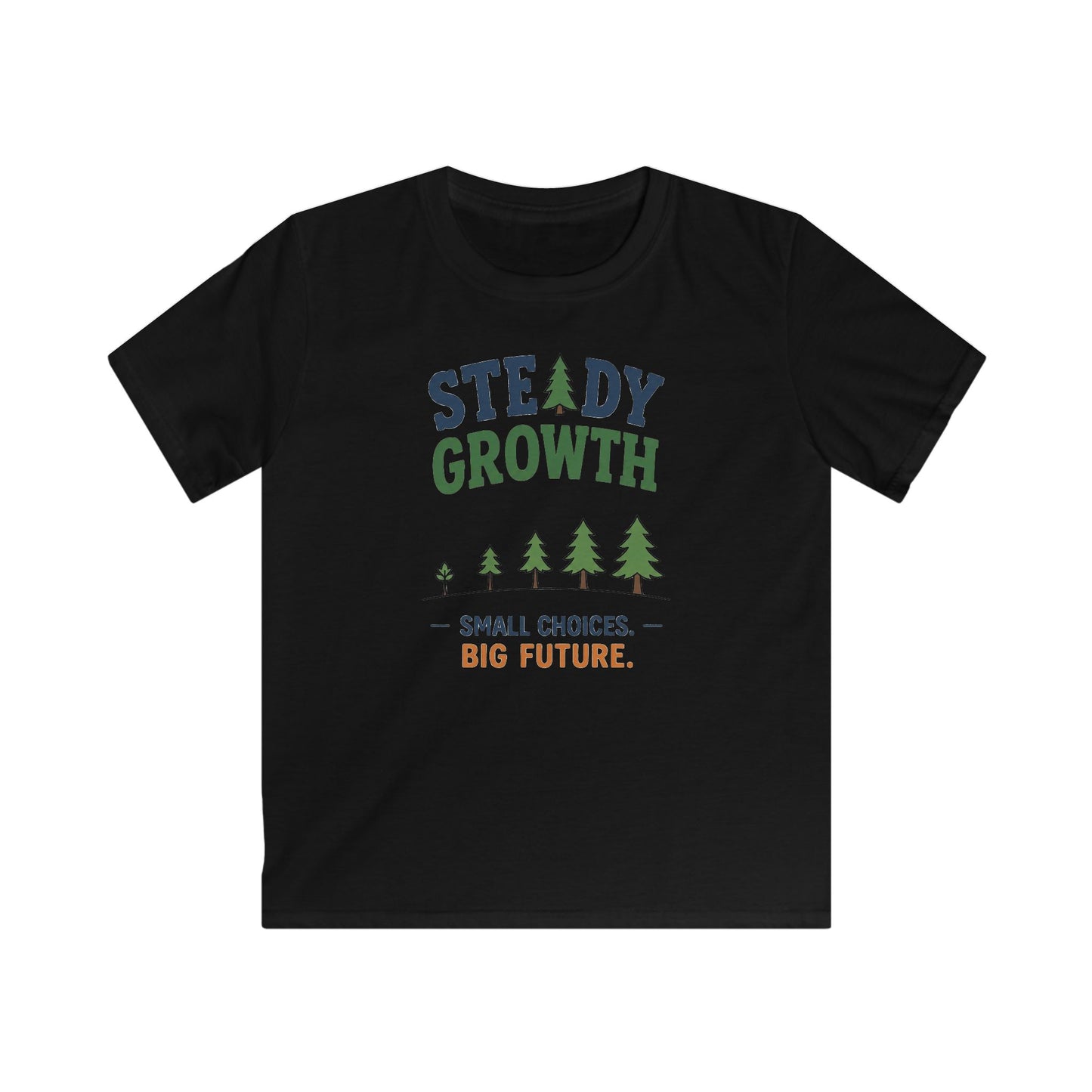 Kids Tee — “Steady Growth” Tree Graphic: Small Choices, Big Future
