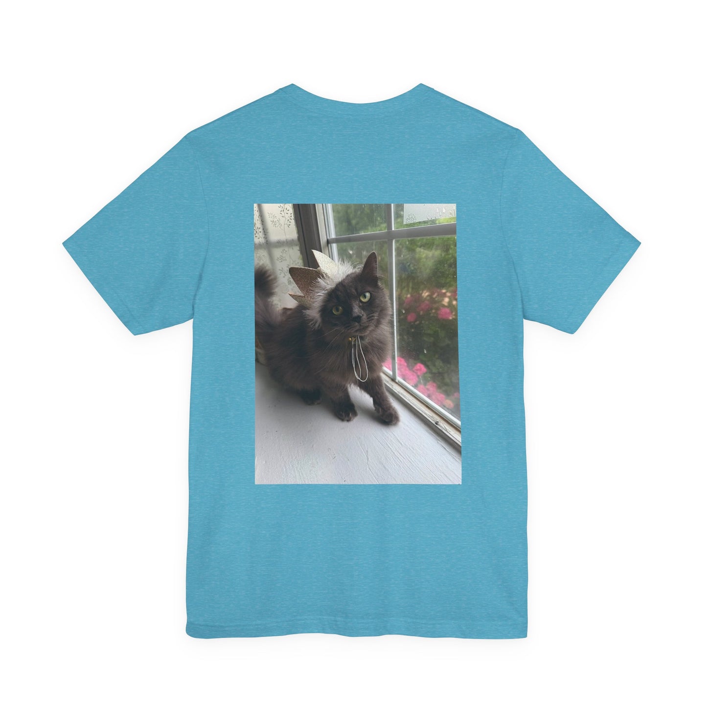 I  Cats T‑Shirt — Photo Back Pet Tee