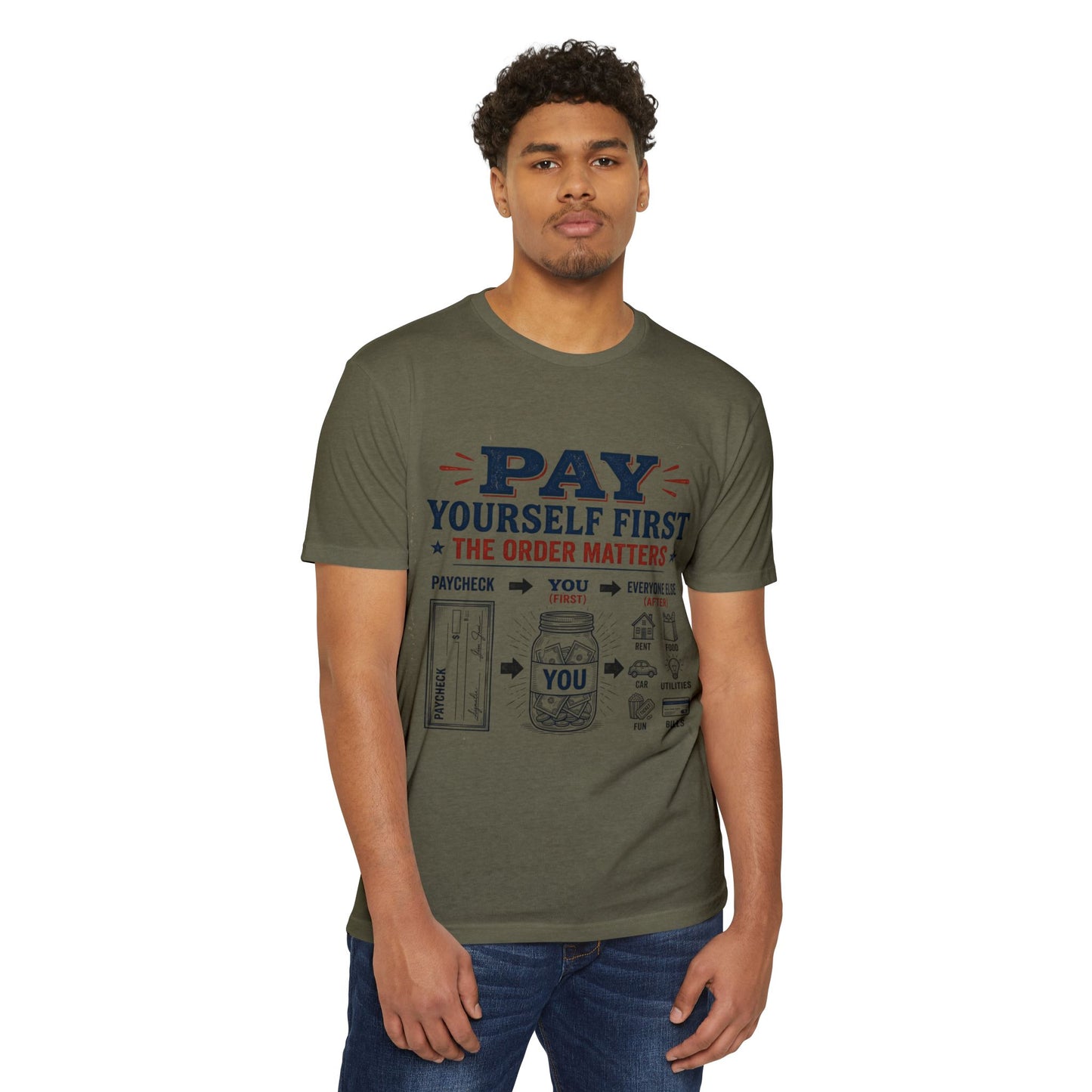 Pay Yourself First T-Shirt — Personal Finance Money Saving Graphic Tee