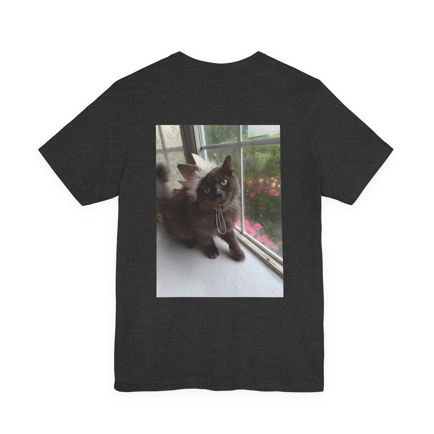 I  Cats T‑Shirt — Photo Back Pet Tee