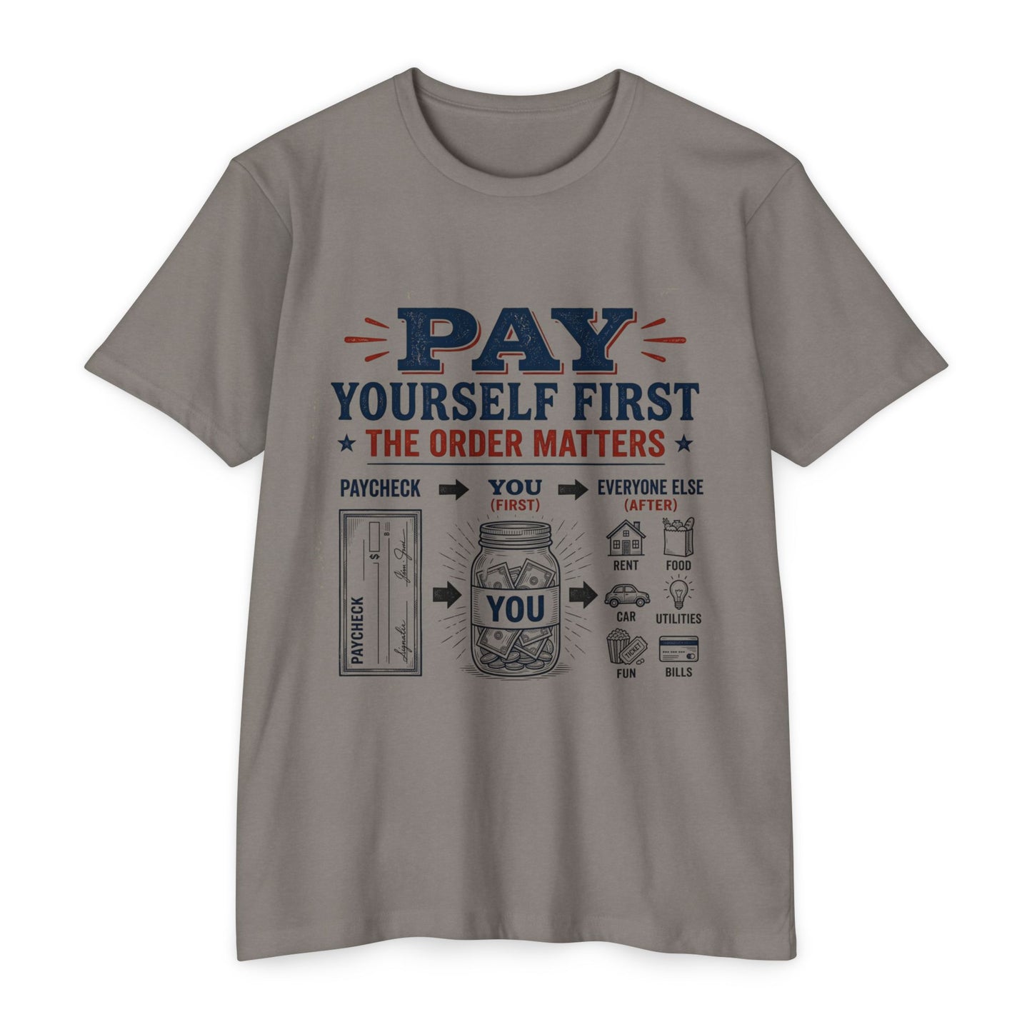 Pay Yourself First T-Shirt — Personal Finance Money Saving Graphic Tee