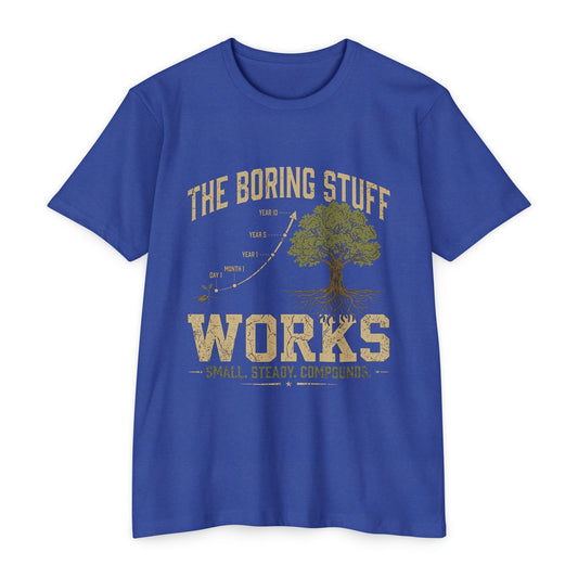 The Boring Stuff Works T-Shirt — Motivational STEM Programming Tee