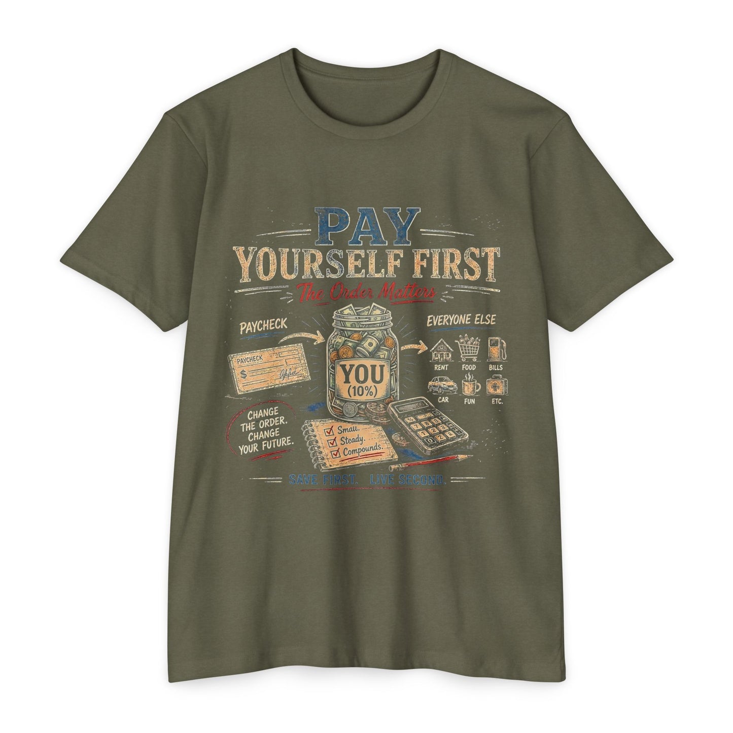Pay Yourself First T-Shirt — Personal Finance Savings Graphic Tee