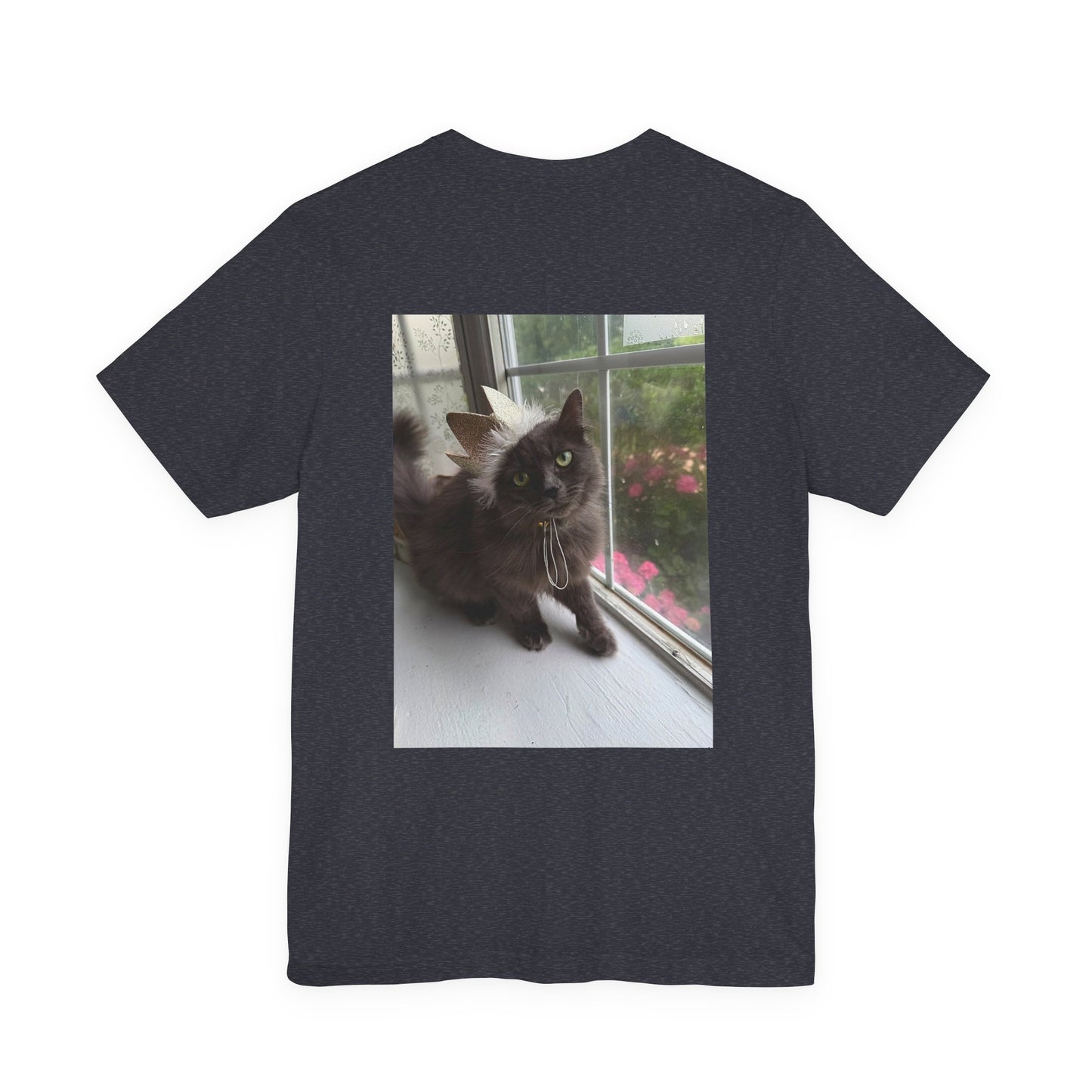 I  Cats T‑Shirt — Photo Back Pet Tee