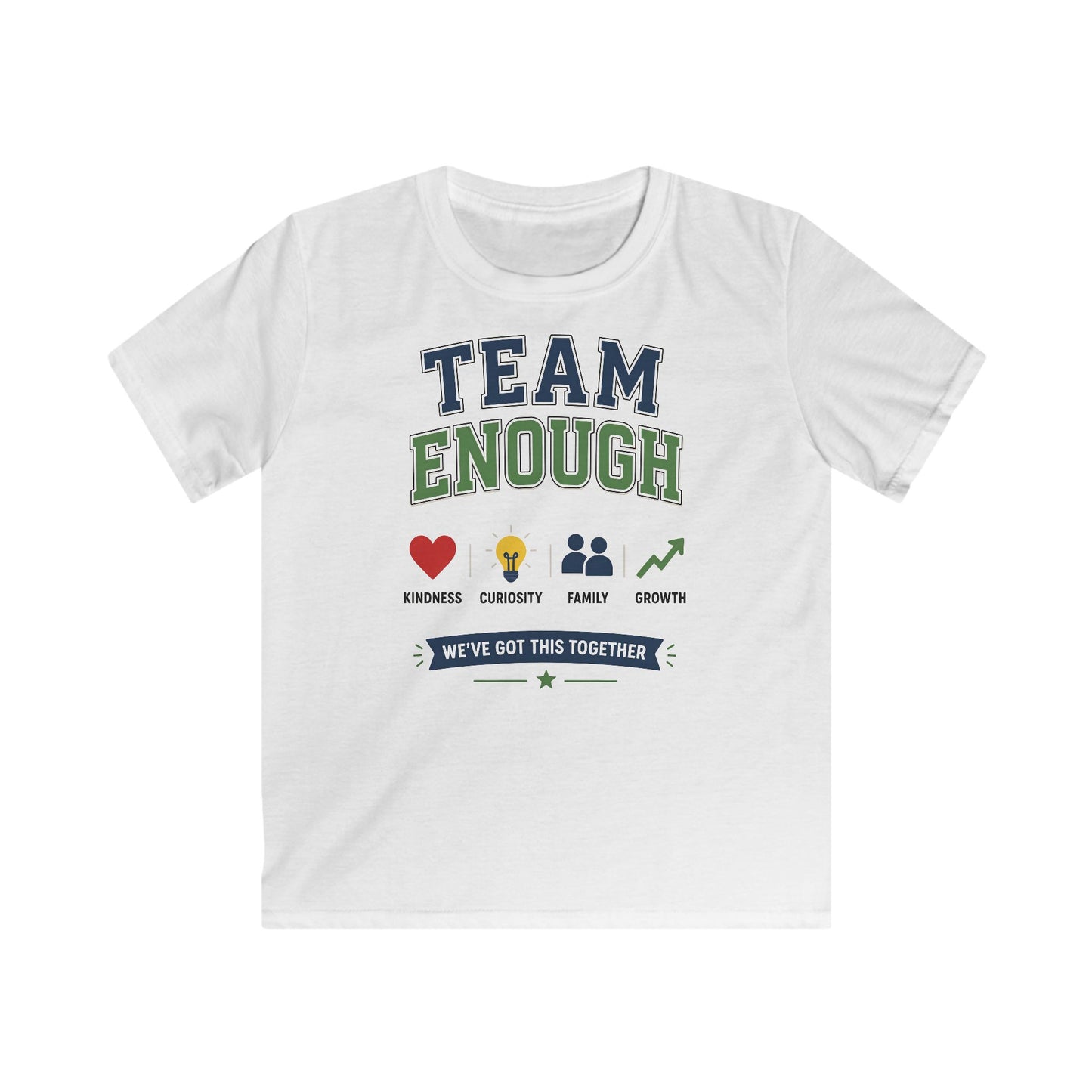 Kids Tee — "Team Enough" Kindness & Growth Youth T‑Shirt