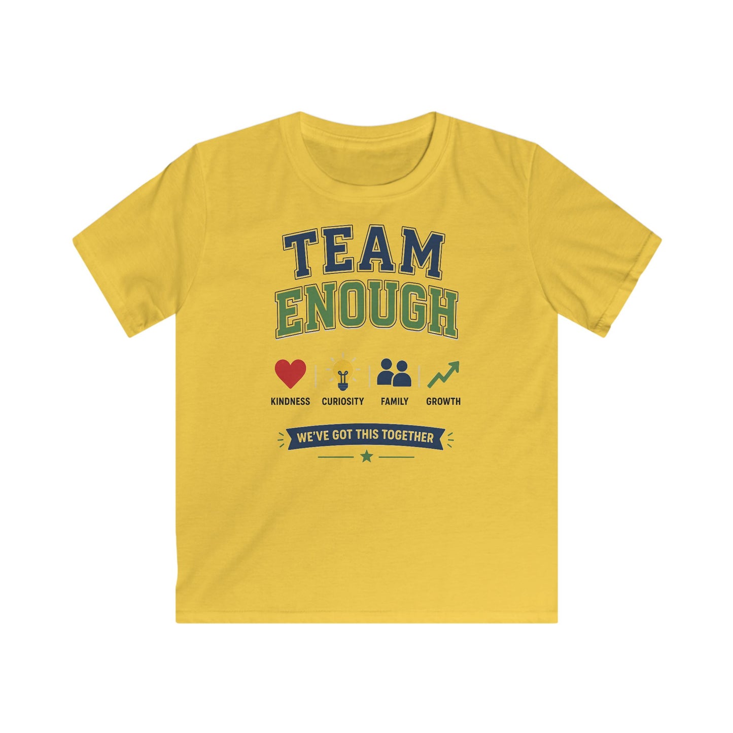 Kids Tee — "Team Enough" Kindness & Growth Youth T‑Shirt