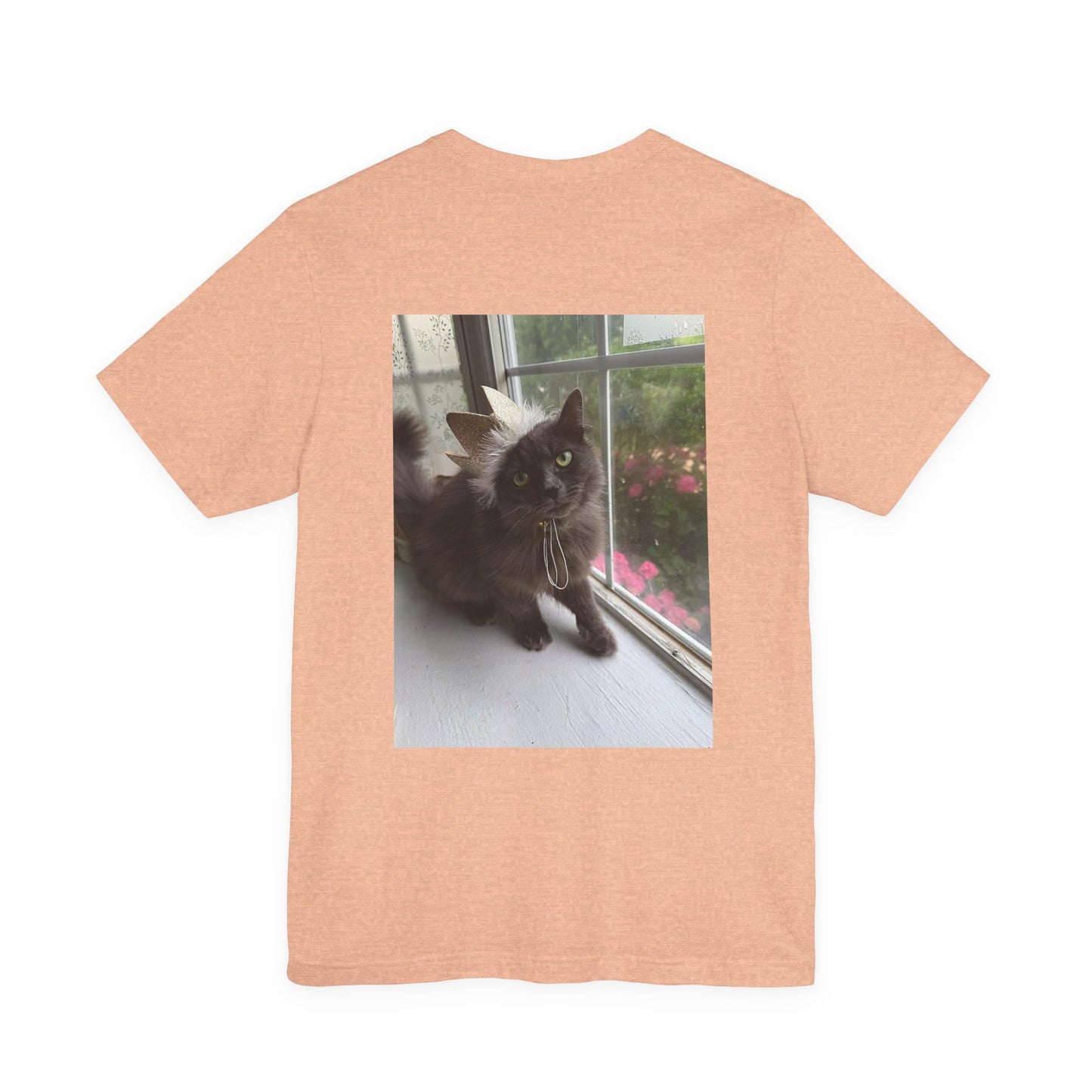 I  Cats T‑Shirt — Photo Back Pet Tee