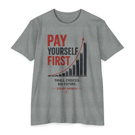 Pay Yourself First T-Shirt — Motivational Finance Tee (Small Choices, Big Future)